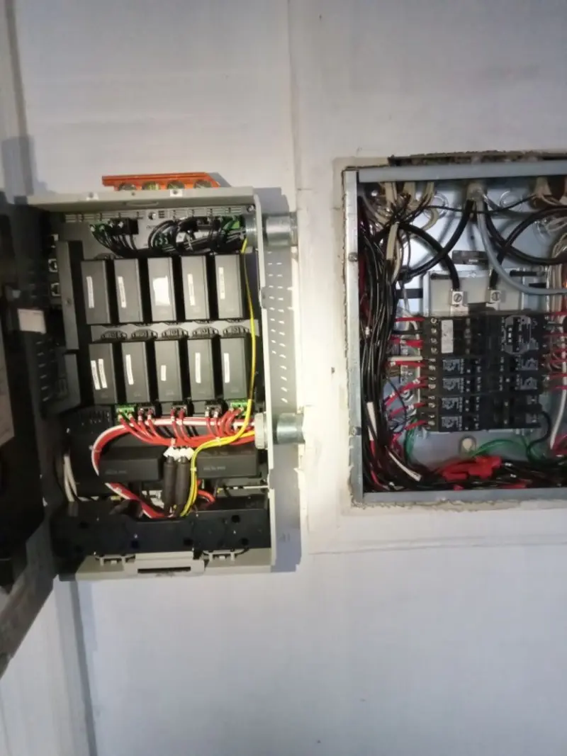 Electrical panel upgrade completed for Security Camera Wiring in Oasis